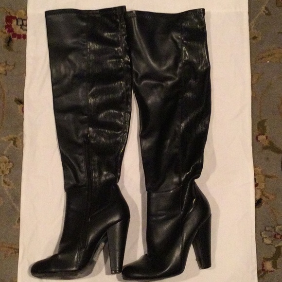 Black over the knee boots